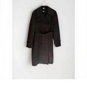 Military-grade DSCP by Sterling of Boston Black Trench Coat Sz 42R